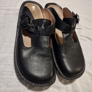 Alegria Mules Mary Jane's black Leather